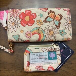 💟NWT simply southern Floral and Butterfly Wallet Set